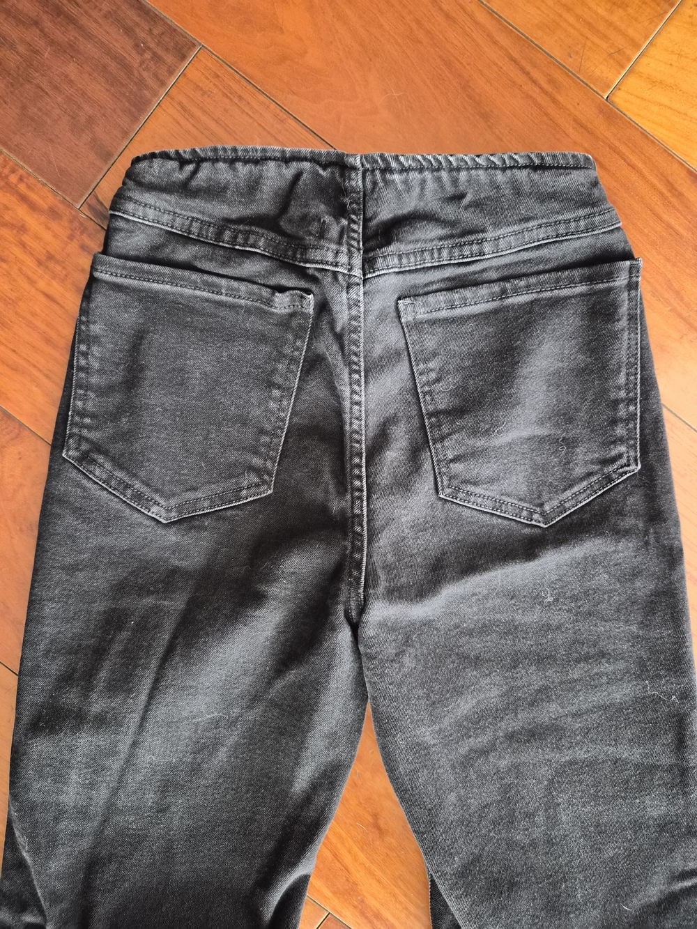 Forever 21 Black High Rise Elastic Waist Flare Pants - Size XS - Picture 9 of 14